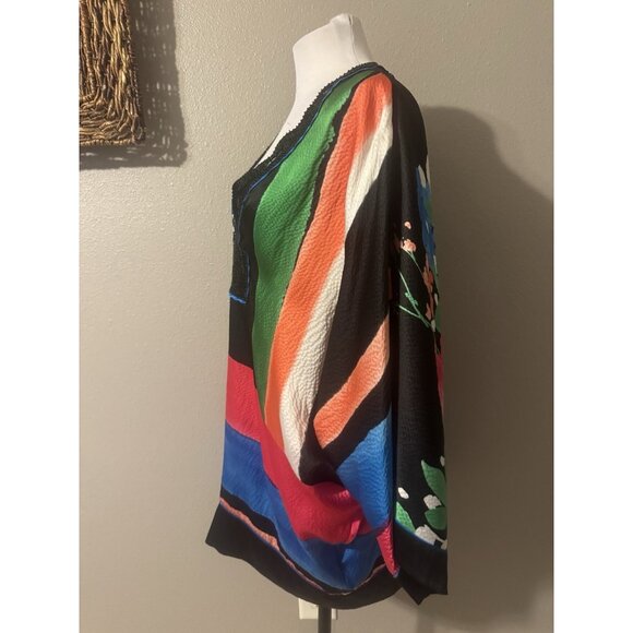 Bebe Dress S Small SILK Kimono Dolman Sleeve Resort Cruise Party SUMMER - Picture 4 of 14